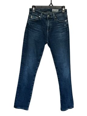 AG Adriano Goldschmied Mari Crop High Rise Jeans 28 Slim Straight Medium Wash
